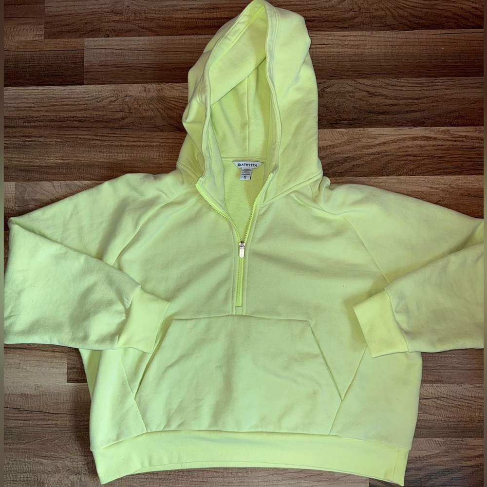 Athleta Neon Easy Fleece Half Zip
